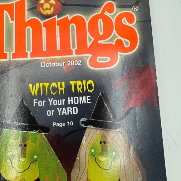 Crafts N Things October 2002 Magazine 31 Holiday Craft Projects Halloween Decor - Picture 2 of 7